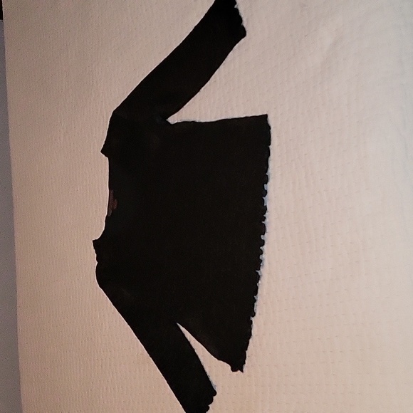 Pleats Collection Black Strecthy Blouse Womens Size Medium - Picture 5 of 8